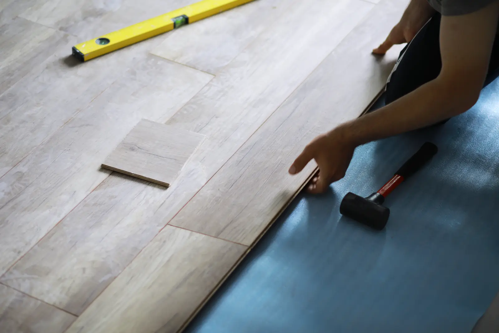 Hardwood floor installation