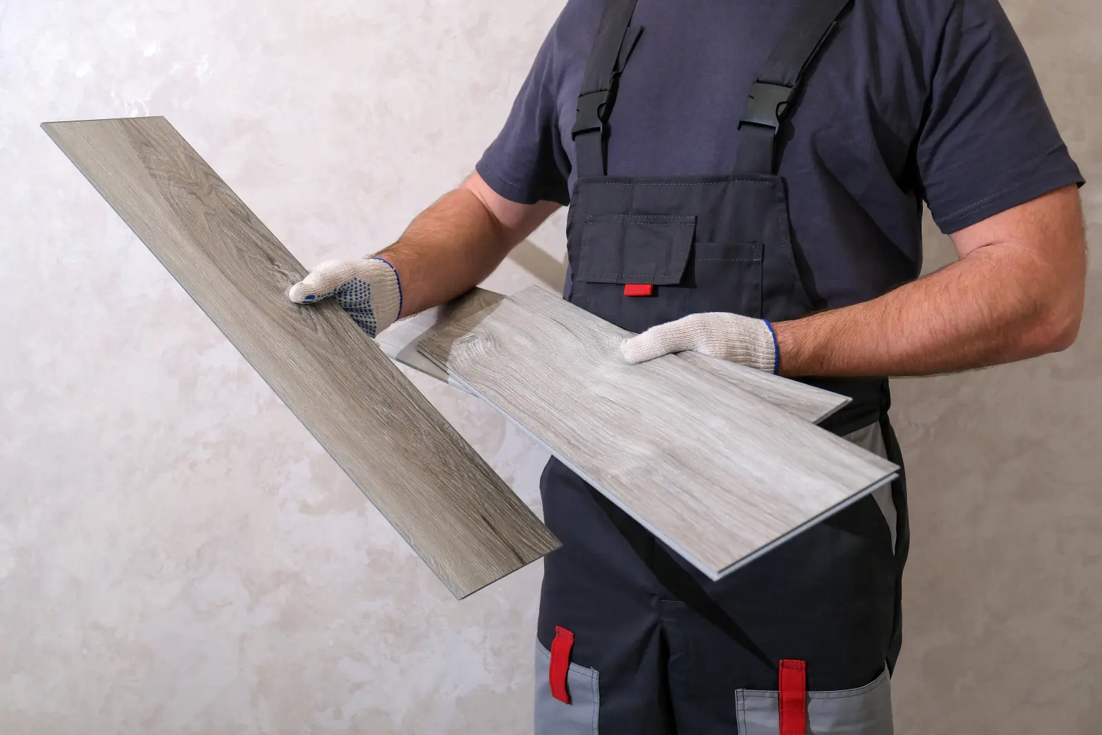 Luxury vinyl plank floor
