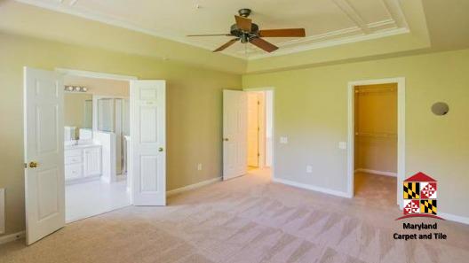 Carpeting installation in master bedroom