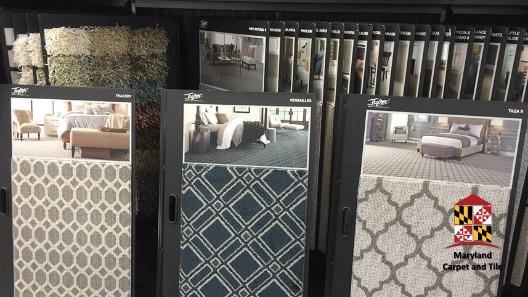 Great selection of carpeting samples