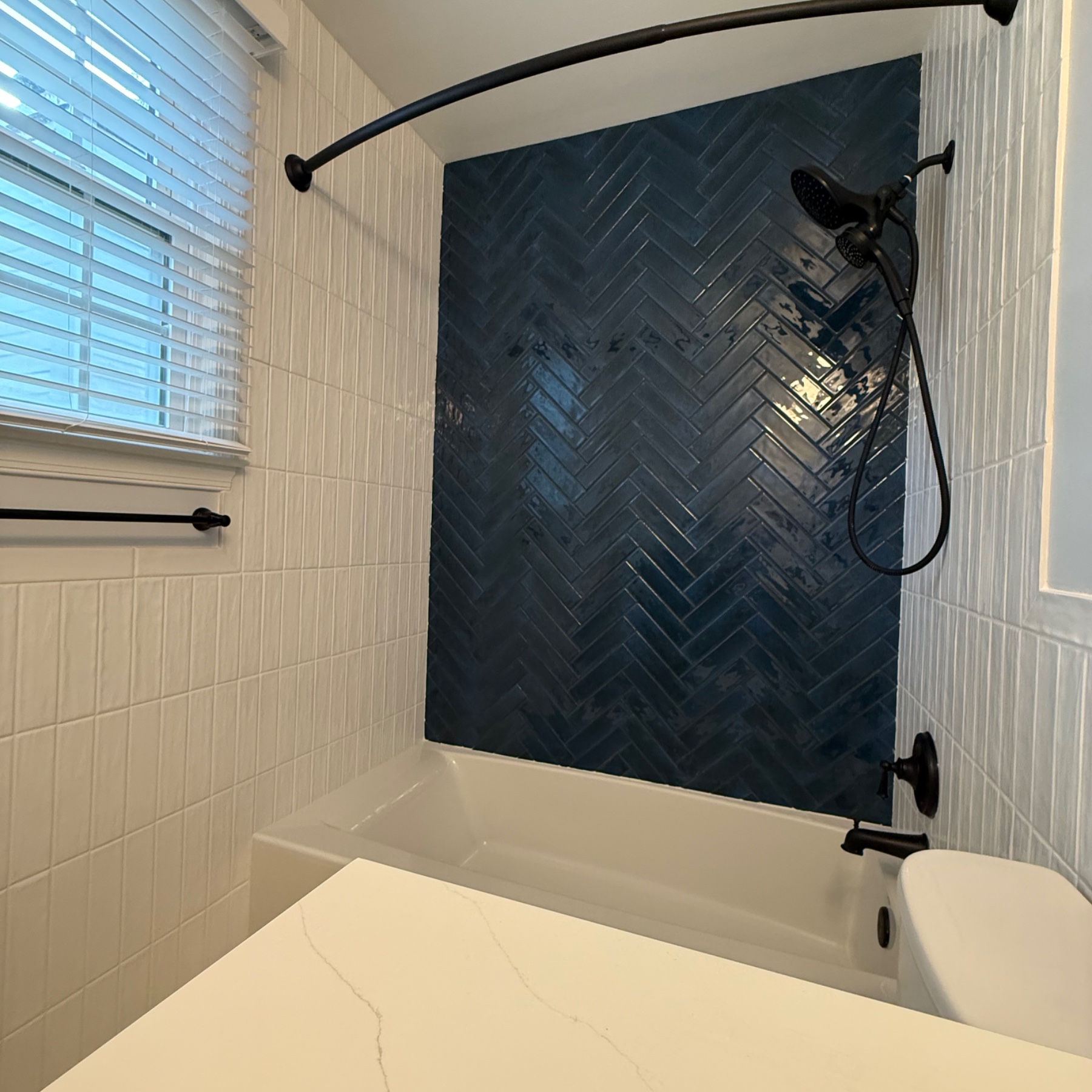 Bathroom Renovation with Ceramic Tile Design Pattern