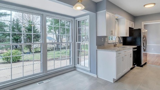 Kitchen View of Remodeled Home on Market